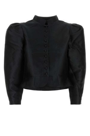 Black satin Amoako blazer Black DESTREE STUDIO AX (23R4JAC06101)