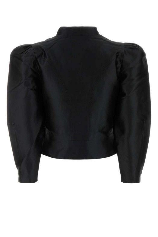 Black satin Amoako blazer Black DESTREE STUDIO AX (23R4JAC06101)