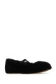 Black shearling ballerinas MOON BOOT (2400010)