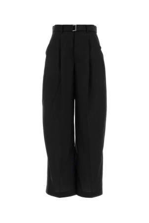 Black twill wide-leg pant SACAI (2608717)