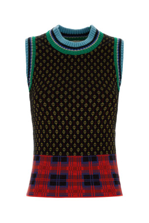 Embroidered wool blend Temi vest DRIES VAN NOTEN (2620112354762)