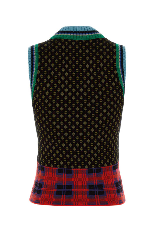 Embroidered wool blend Temi vest DRIES VAN NOTEN (2620112354762)