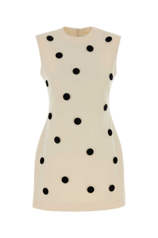 Ivory jersey Carole mini dress Brown DESTREE STUDIO AX (26F4DRE71004)