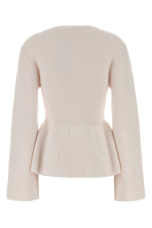 Ivory wool Rosa sweater Brown DESTREE STUDIO AX (26F4PUL01004)