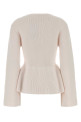 Ivory wool Rosa sweater Brown DESTREE STUDIO AX (26F4PUL01004)