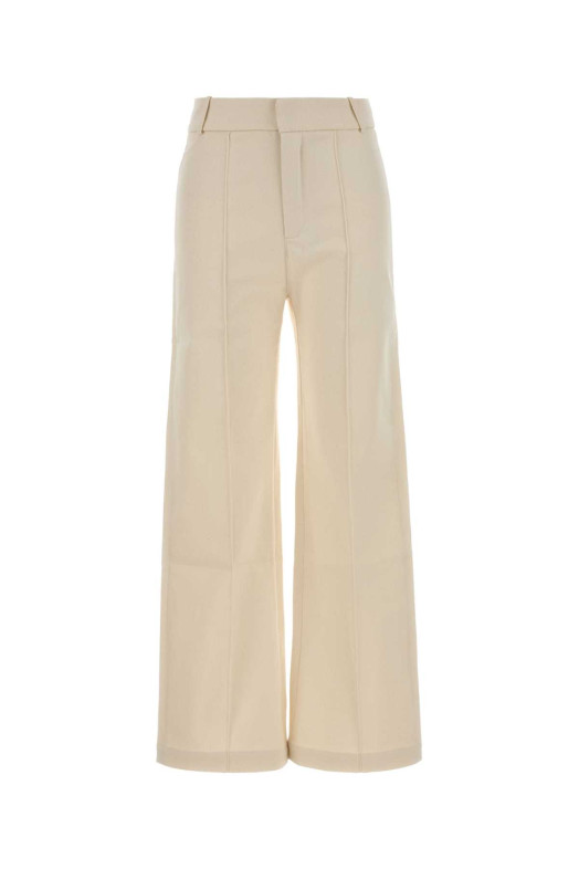 Ivory cotton blend Yoshimoto pant Brown DESTREE STUDIO AX (26R4PAN15004)