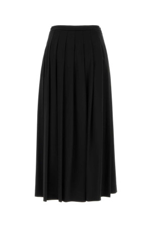 Black stretch wool blend skirt Black LE SULLY STUDIO (3389)