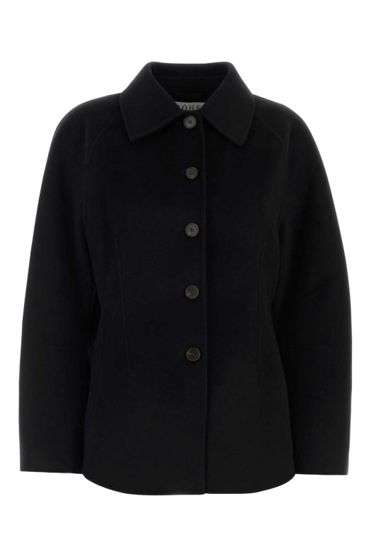 Black wool blend coat ROHE (42011024)