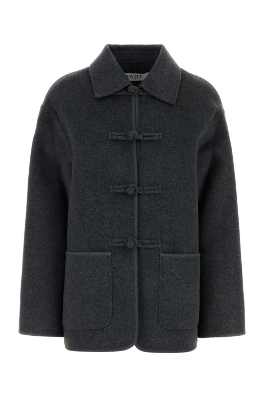 Grey wool blend jacket ROHE (42011409)