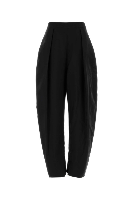 Black wool blend wide-leg pant ROHE (42030240)