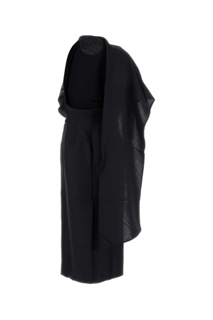 Midnight blue gabardine dress ROHE (42033143)