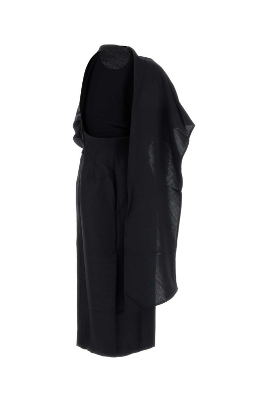 Midnight blue gabardine dress ROHE (42033143)