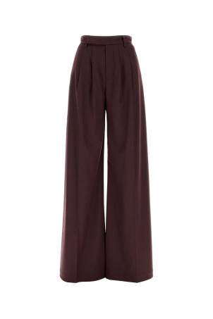 Aubergine stretch flannel wide-leg pant Multicolor LE SULLY STUDIO (4722)