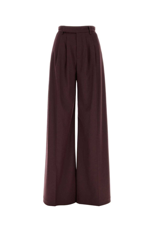 Aubergine stretch flannel wide-leg pant Multicolor LE SULLY STUDIO (4722)