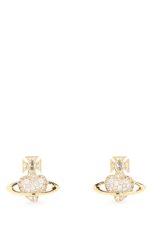Embellished metal Agnatha earrings VIVIENNE WESTWOOD (6201036H02P102)