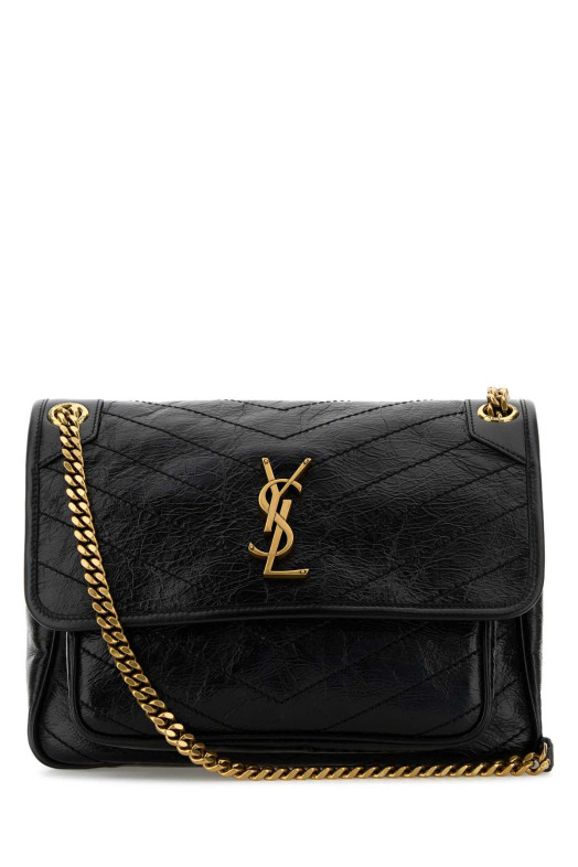Black leather medium Niki shoulder bag Black SAINT LAURENT (6331840EN07)