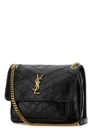 Black leather medium Niki shoulder bag Black SAINT LAURENT (6331840EN07)
