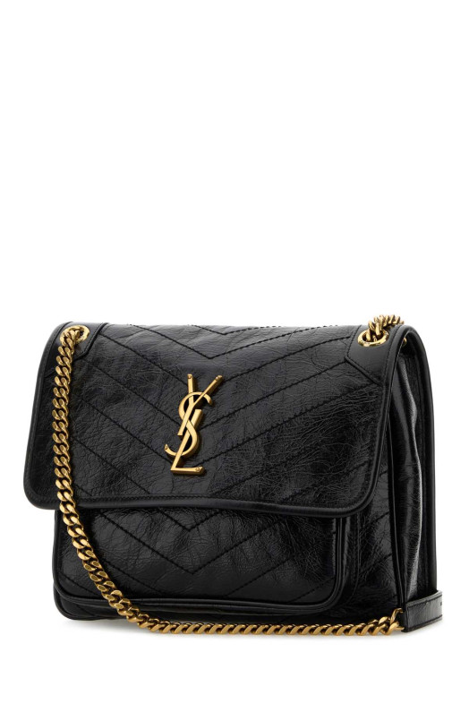 Black leather medium Niki shoulder bag Black SAINT LAURENT (6331840EN07)
