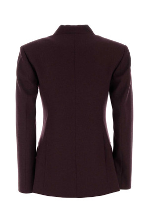 Aubergine stretch flannel blazer Multicolor LE SULLY STUDIO (6353)