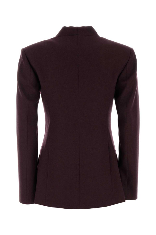 Aubergine stretch flannel blazer Multicolor LE SULLY STUDIO (6353)