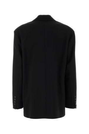 Black stretch wool blend blazer Black LE SULLY STUDIO (6368B)