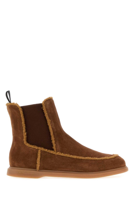 Brown suede ankle boots FRATELLI ROSSETTI (6793941830)