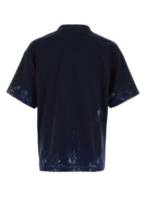 Midnight blue cotton oversize t-shirt BALENCIAGA (764235TUVJ7)