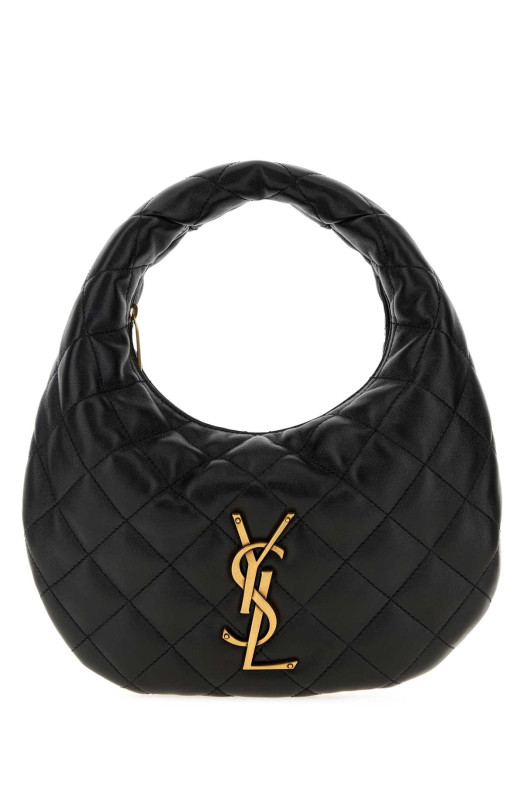 Черная сумка через плечо Icarino из кожи наппа, черная, SAINT LAURENT (851689AAANG)