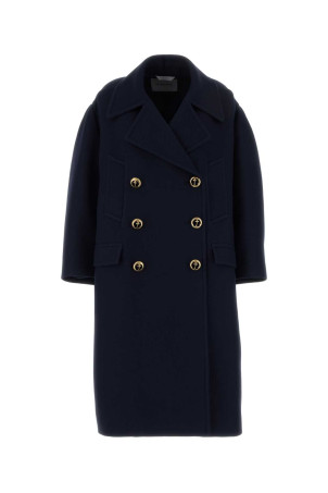 Dark blue wool coat BALENCIAGA (872232TUU16)