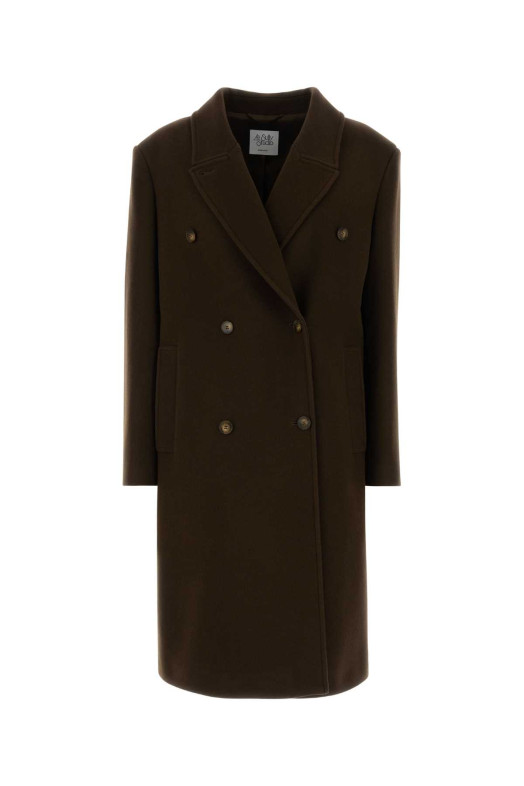 Brown wool coat LE SULLY STUDIO (9302)