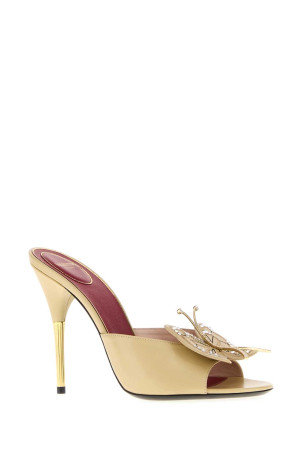 Beige leather Flutterfly mules VALENTINO GARAVANI (9W0S0QK1NIY)