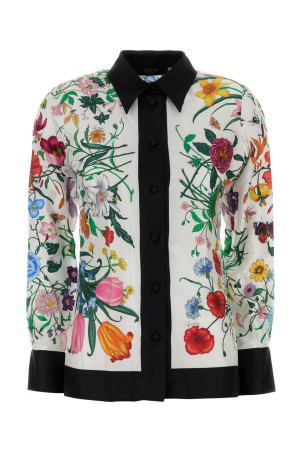 Printed twill shirt GUCCI (A003Z2ZAVNO)