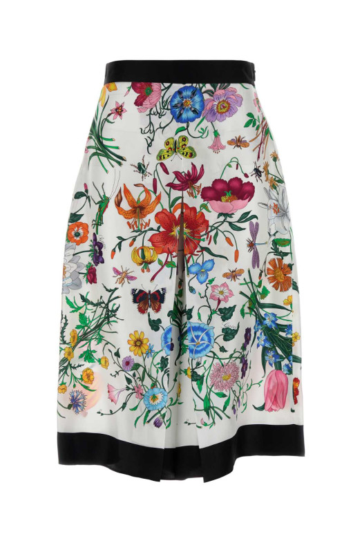 Printed twill bermuda shorts GUCCI (A00419ZAVNP)