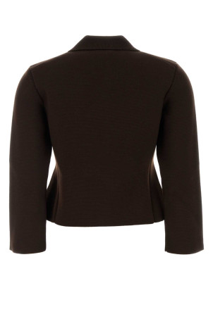 Brown wool cardigan SAINT LAURENT (A0044ZY76TR)