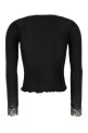 Black silk top Black SAINT LAURENT (A009CNY37SM)