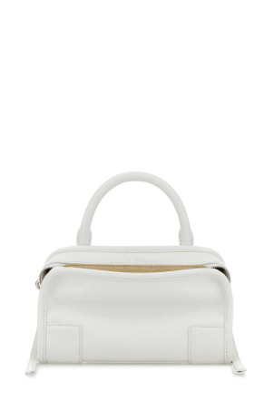 White leather mini Amazona handbag White LOEWE (A039AS4X12)