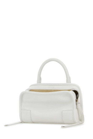 White leather mini Amazona handbag White LOEWE (A039AS4X12)