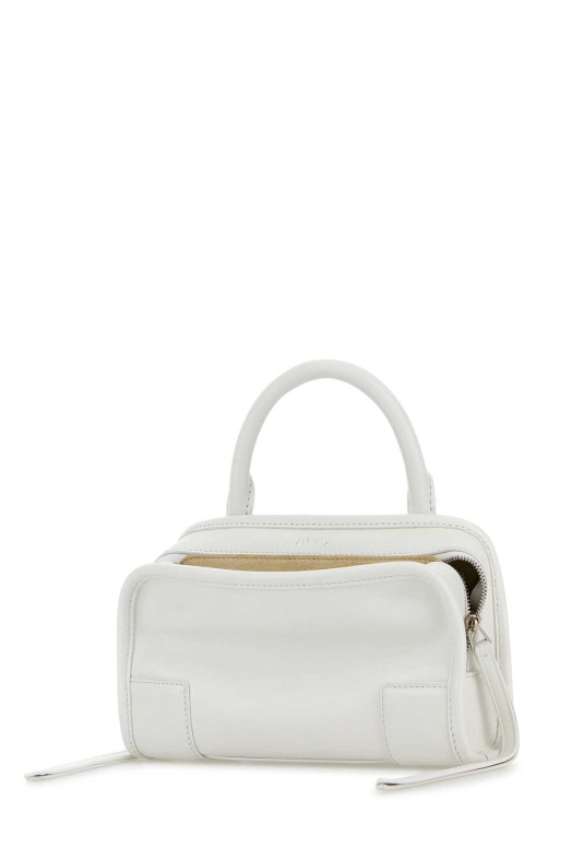 White leather mini Amazona handbag White LOEWE (A039AS4X12)