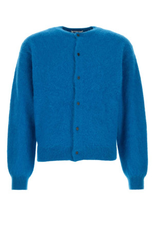 Blue alpaca cardigan Blue AURALEE (A26AC01BA)