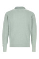 Powder blue alpaca blend polo shirt AURALEE (A26AP02AK)