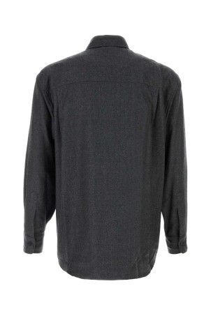 Dark grey wool shirt AURALEE (A26AS02OS)