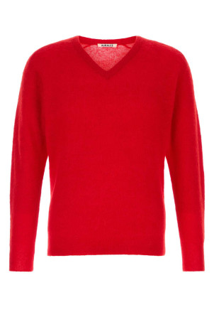Red alpaca blend sweater Red AURALEE (A26AV03AK)