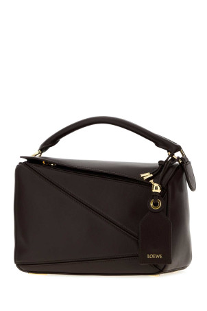 Dark brown nappa leather small Featherlight Puzzle handbag LOEWE (A510PLSX13)