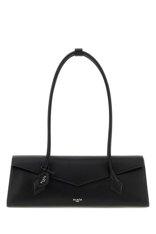 Black leather Teckel shoulder bag Black ALAIA (AA1L2045CA212)