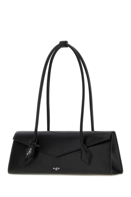 Black leather Teckel shoulder bag Black ALAIA (AA1L2045CA212)