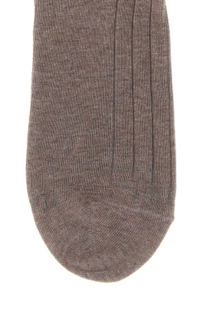 Dove grey stretch cotton blend socks GALLO (AP516557)