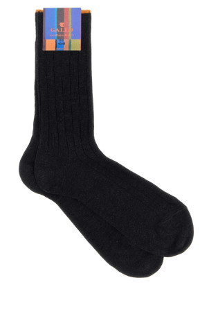 Slate stretch cotton blend socks GALLO (AP516557)