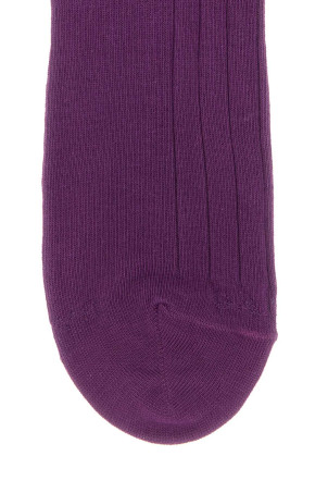 Purple stretch cotton blend socks GALLO (AP516557)