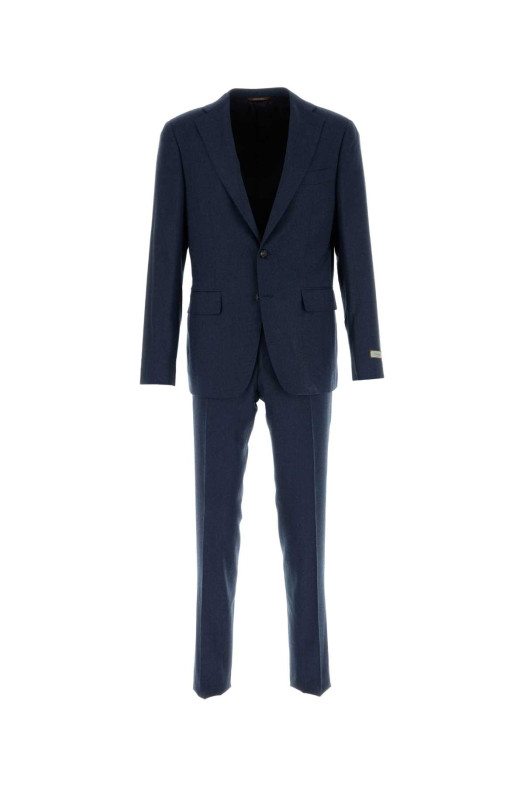 Темно-синий шерстяной костюм CANALI (AR0347215280)