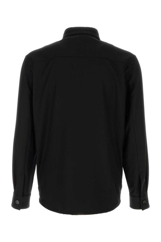 Черная шерстяная рубашка Multicolor CANALI (AR0347231019)